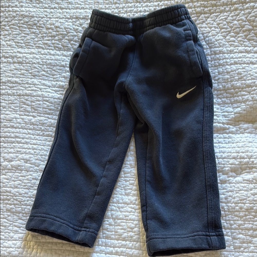 Nike Blue Joggers with Elastic Waistband and Cuffed Ankles